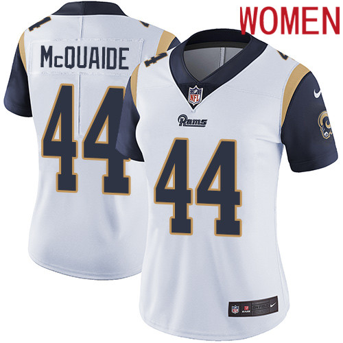 2019 Women Los Angeles Rams #44 McQuaide white Nike Vapor Untouchable Limited NFL Jersey->women nfl jersey->Women Jersey